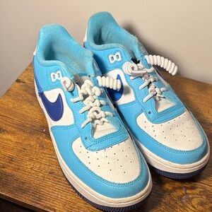 Nike Kids' Light Blue, Royal Blue and White Low-Top Sneakers